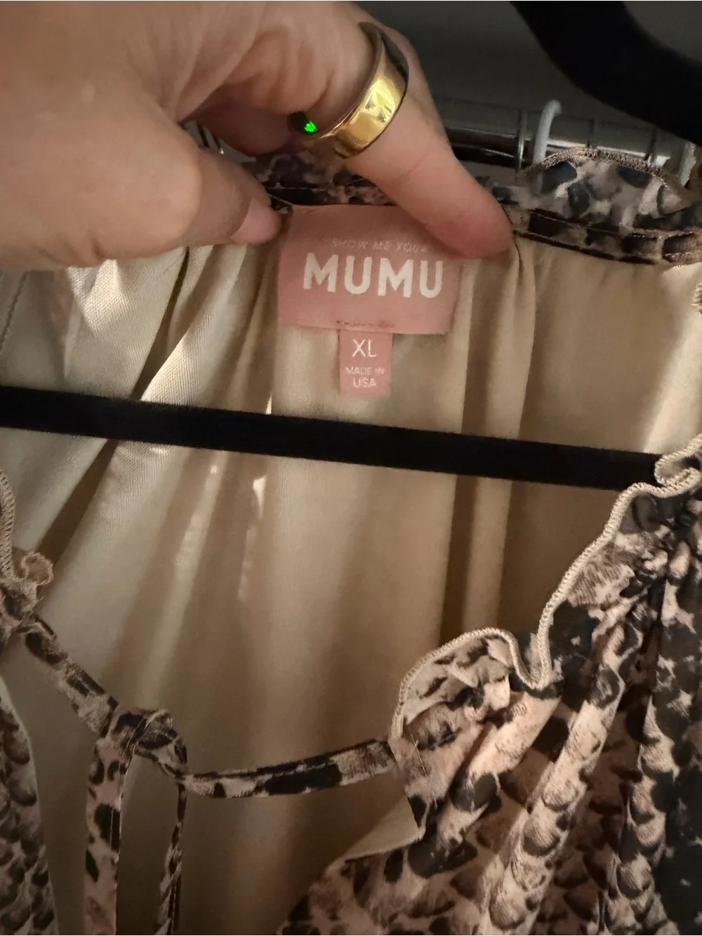 Show Me Your Mumu Snake-Print dress